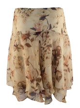 Customer Return Women's Plus Size Floral Georgette Skirt-TM-16W